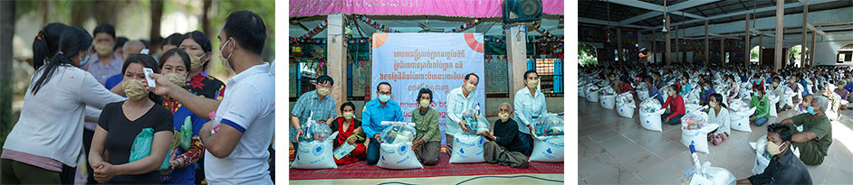캄보디아 1,950가구 대상 식량키트 및 보건키트 지원 이미지